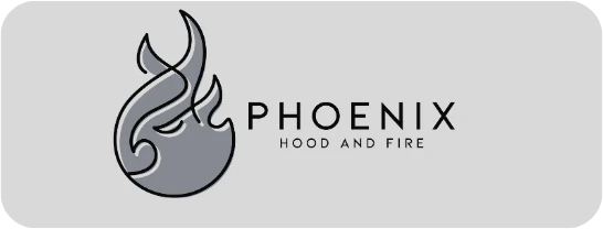 Phoenix Hood and Fire logo