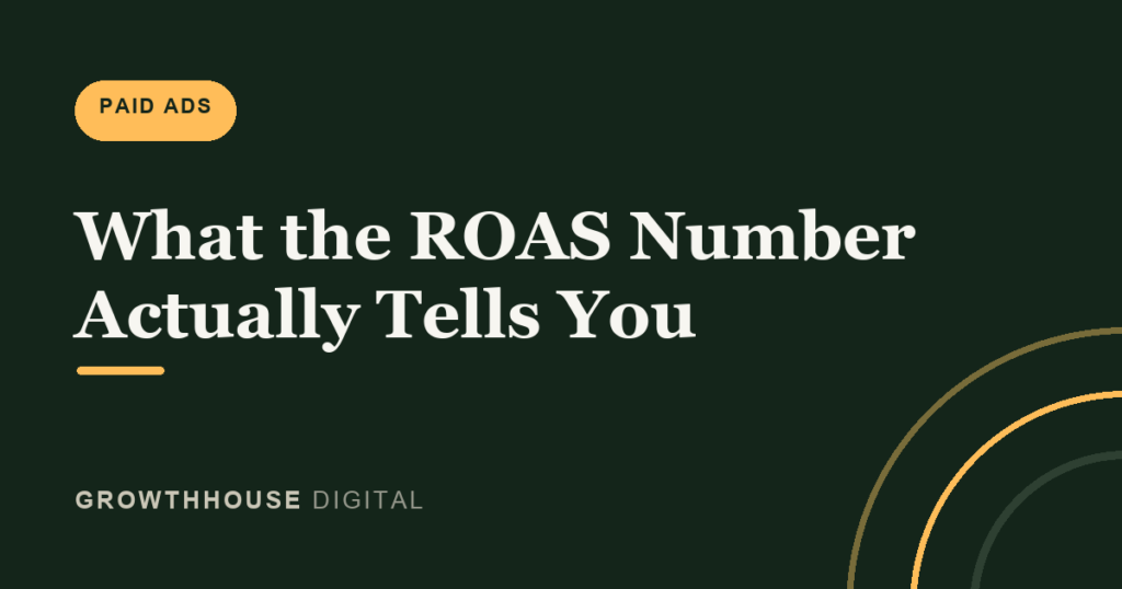 What the ROAS number actually tells you - GrowthHouse Digital